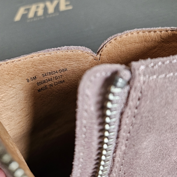 NEW FRYE Danica Peep Bootie 8.5 Dusty Rose - Picture 5 of 9